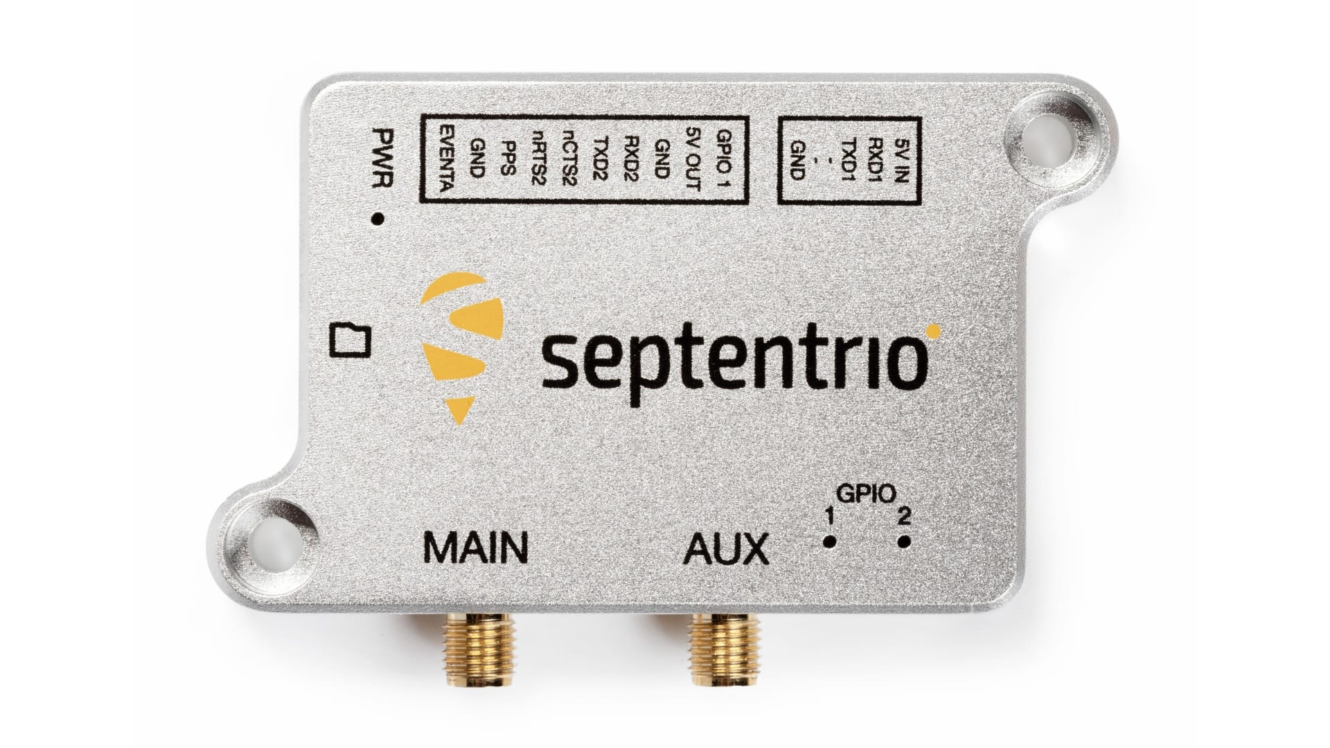 Septentrio mosaic-go G5 P3H Evaluation Kit (top view)